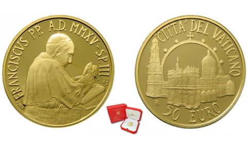 Vaticano, Francesco I, 50 Euro 2015 FDC